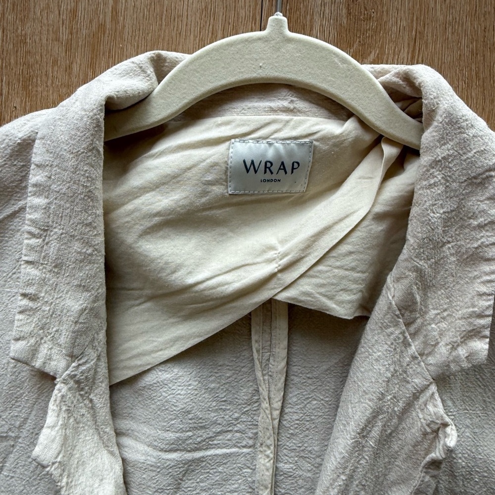 Wrap London Cream Lightweight Blazer